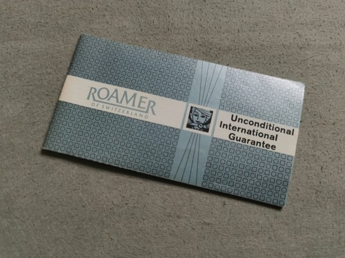 Roamer " Unconditional International Guarantee " Booklet für Any Models Wie Neu - Bild 2 von 7