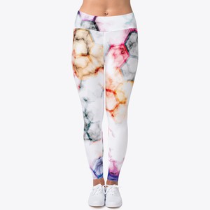 marble yoga pants