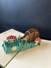 3D Pop Up Hedgehog Card