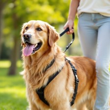 Durable Black Chest Halter For X-Large Dog Breeds Adjustable Harness