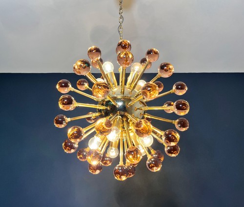 Spectacular Murano pink Glass Sputnik Chandelier - 51 glasses - Picture 13 of 22