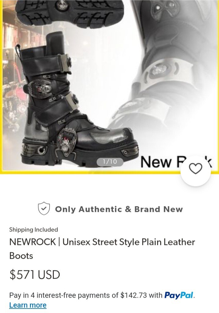 NEW ROCK　ニューロック　ミドルブーツ　M-195-S2　スカル NEWROCK M.195 S2 Silver Punk Gothic Biker Skull Boots Womans