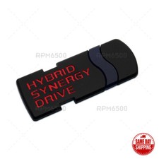 Black Red Hybrid Synergy Drive Car Fender Liftgate Emblem Badge Logo For Toyota