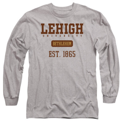 Lehigh Uni Adult Long Sleeve T-Shirt Est. Date, Athletic Heather, S-3XL