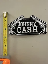 Johnny Cash (Embroidered Iron on patch) Punk/Rock/Metal/Music/Art