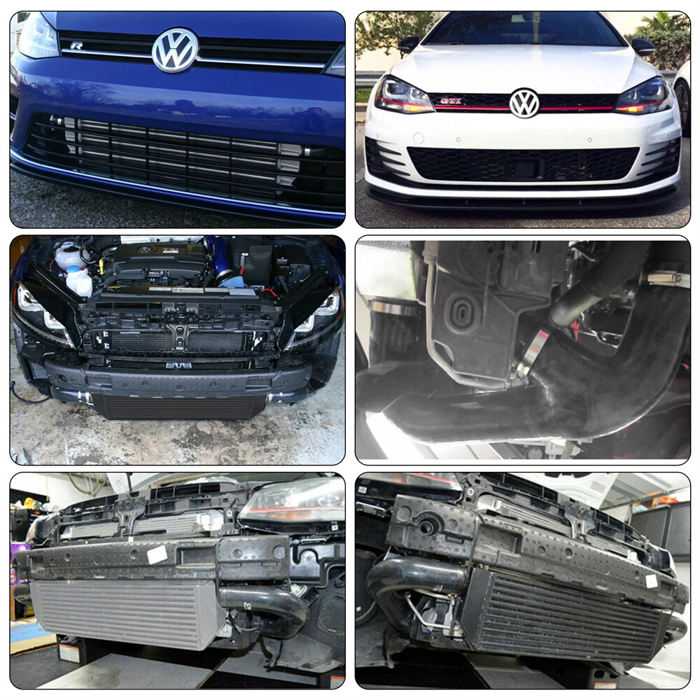 FMIC Twin Intercooler + Hose Kit For VW Golf R GTI MK7 2.0T 20152017