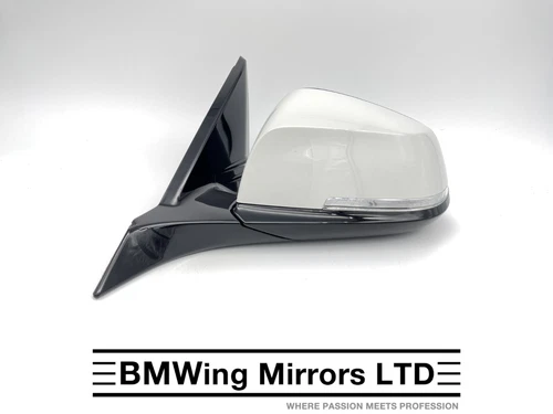BMW 1 2 F21 F22 F23 LEFT PASSENGER SIDE DOOR WING MIRROR 6 PIN / M-SPORT / WHITE