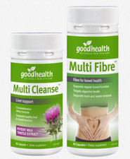 Good Health Body Cleanse™ Multi Cleanse Kit 60 Capsules+Multi Fiber 90 Capsules