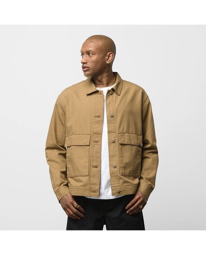 VANS UNISEX Lizzie Armanto Ligero Lona Tareas Abrigo Chaqueta XS Suciedad $75 Nuevo sin Etiquetas - Imagen 2 de 16