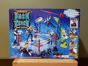 wcw bash at the beach ring playset