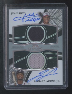 スポーツ選手 JUAN SOTO / RONALD ACUNA JR. DUAL AUTO 2021 Topps Definitive Dual Auto Ronald Acuna Jr Juan Soto