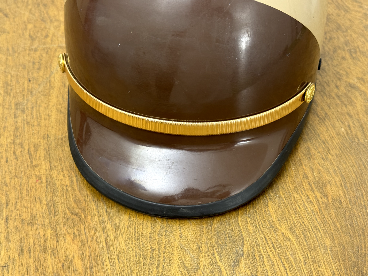 1960s BELL ・COTTON・RIDERS&CASKET VINTAGE Vintage 1960s Bell TopTex Police Half Helmet Brown