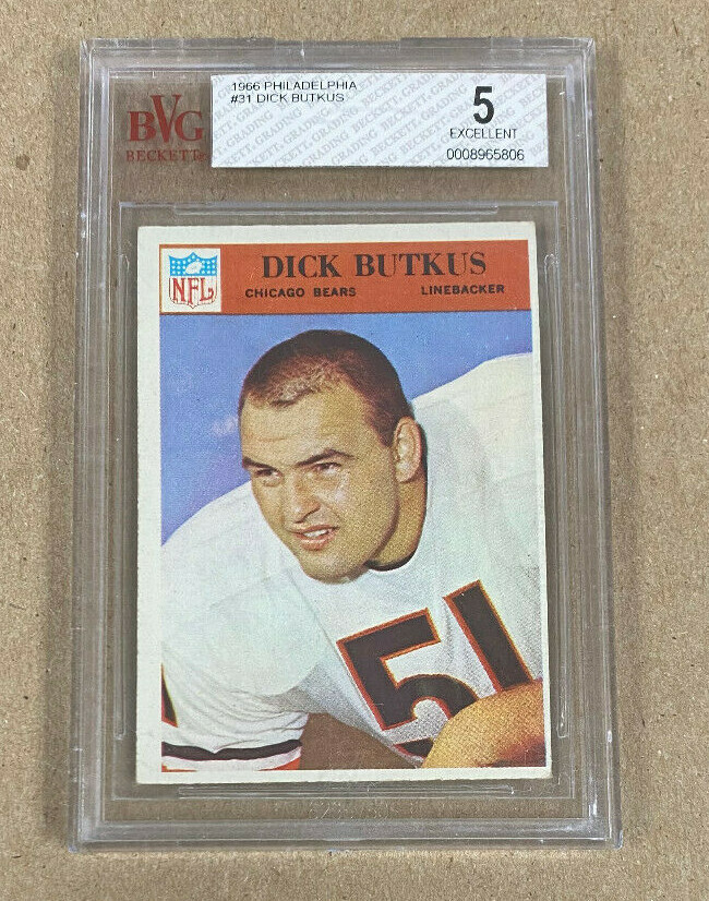 1966 Philadelphia Dick Butkus RC #31 BVG 5 Da Bears Hof'er $449.99