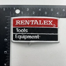 Vtg RENTALEX TOOLS & EQUIPMENT Advertising Patch ( Rental Equipment ?) 00MJ
