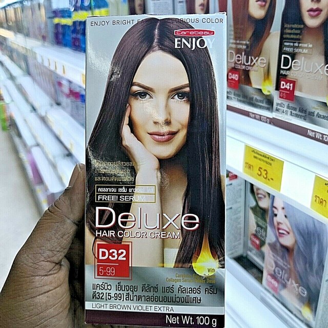 D32 Deluxe Hair Color Cream Permanent Dye Covering White Naturally