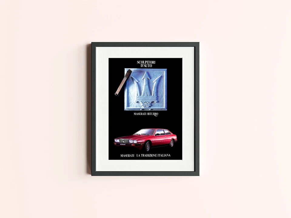 1984 Maserati Biturbo Vintage PRINT AD Luxury Italian Car - Image 4 of 4