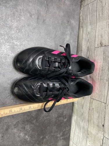 Adidas Soccer Cleats Girls Youth 1.5M Goletto VIII Kids Shoes Red Black Athletic - 第 6/18 張圖片