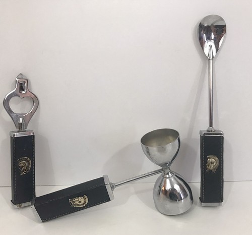 Juego de 3 asas negras vintage retro de mediados de siglo de los años 60 soldado romano  - Imagen 2 de 12