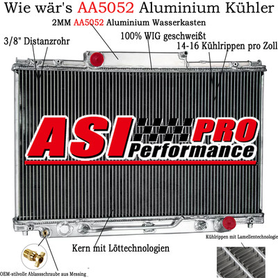 3 Reihig Aluminium Kühler Für 92-1997 1992 1996 1997 Lexus SC400 4.0L V8 GAS