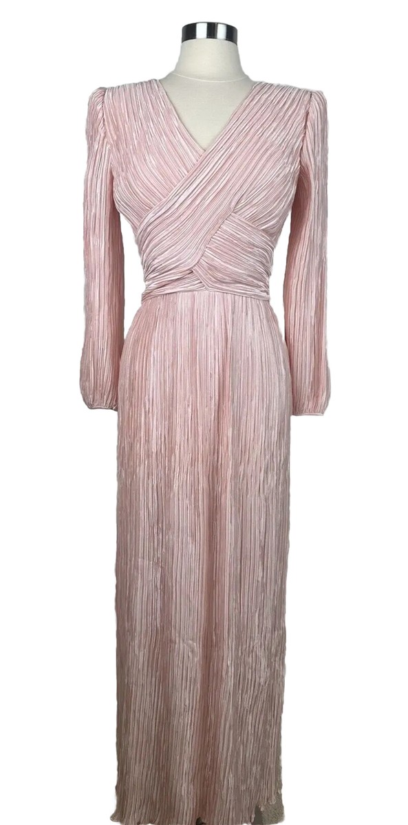 formal dress with shoulder pads Maxi Dress With Extreme Beaded Shoulder Pads S