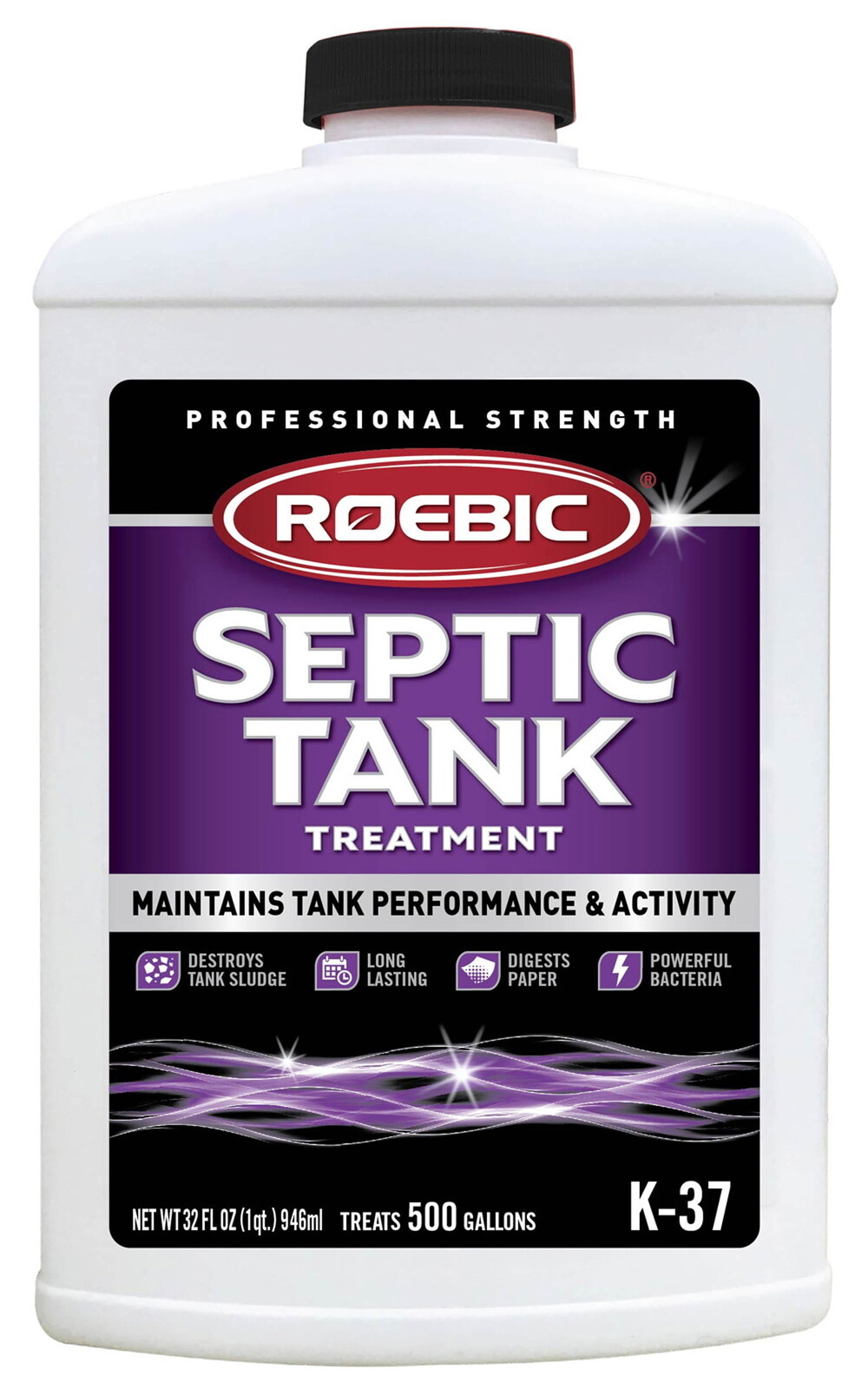 K-37-Q Septic Tank Treatment Safe for Toilets 32 Oz Prevents Clogs