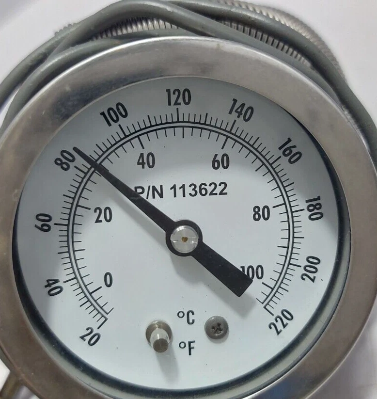 Weiss Instruments Model W Thermometer P/N 113622 - Image 3 of 4