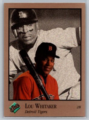  1992 Studio Baseball #180 Lou Whitaker - Detroit Tigers 