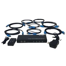 USB 2.0 KVM Switch 4 Port Plug and Play