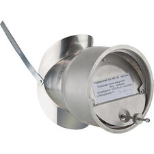 Abgasrohr Zugbegrenzer Edelstahl 130 mm  Rauchrohr Zugregler V2A  WS