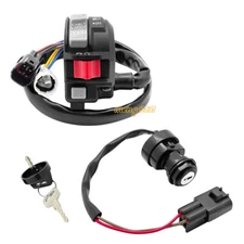 Handlebar Start Switch&Ignition Key Switch for Yamaha Raptor 700 YFZ450R YFZ450X