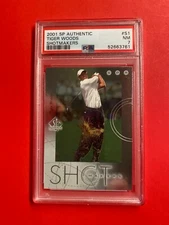 Tiger Woods 2001 SP Authentic Shotmakers #S1 PSA Graded Near Mint "7" LOW POP!
