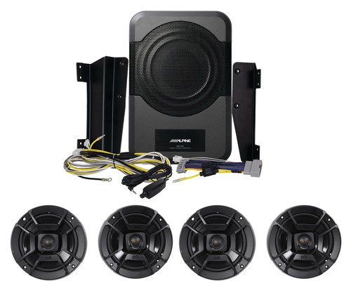 Subwoofer+Dash+Overhead Speakers 