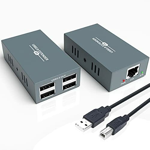 USB 2.0 Extender, Extender USB over Ethernet Cat 5e/6/7 trasmissione 50 (d1D)