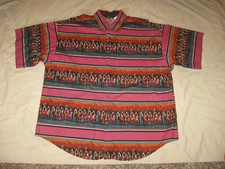 Panhandle Slim Western Shirt Native American Indian Button Down Men's XL Warrior