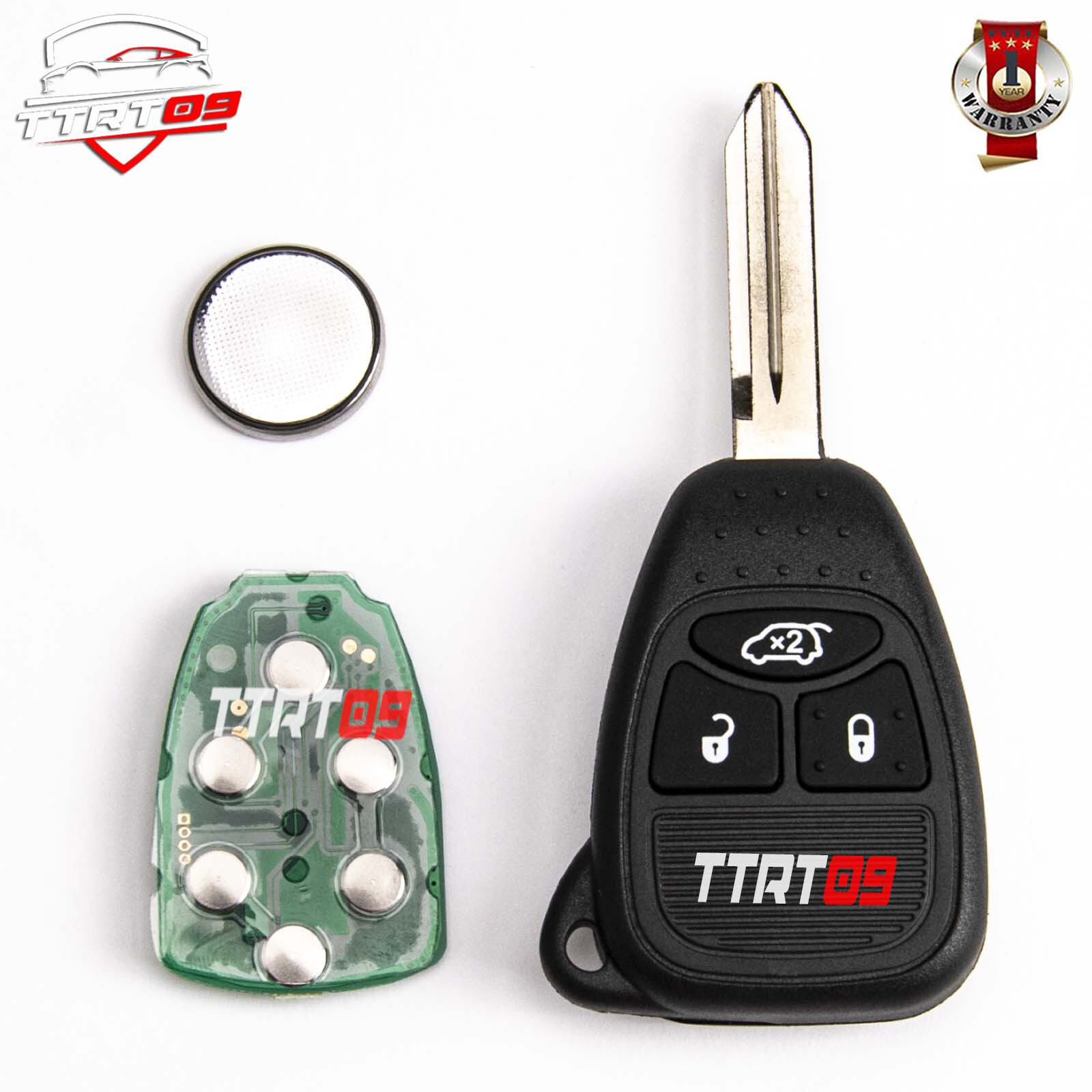 FunkschlÜSsel FÜR Chrysler Sebring Pt Cruiser Dodge Jeep Grand Cherokee 433Mhz-image