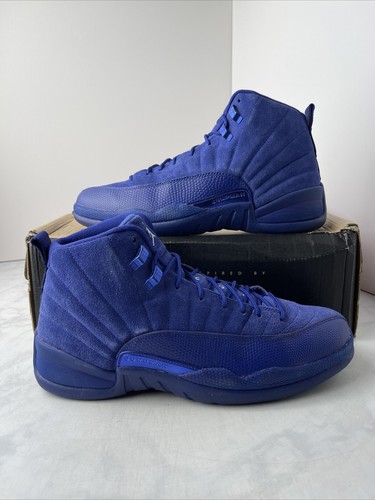 air jordan 12 retro blue suede