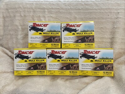 (X5) Tomcat Mole Killer Worm Bait - 10 Baits per pack,New In Box, Fast Shipping