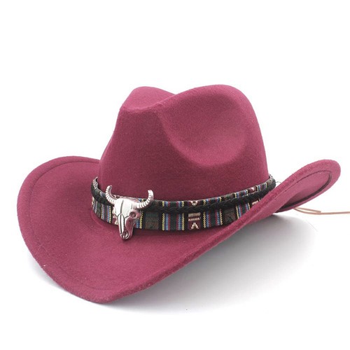 Western Kids Children Cowboy Hat w/Braided Ribbon Decoration for Halloween Party - Picture 11 of 21