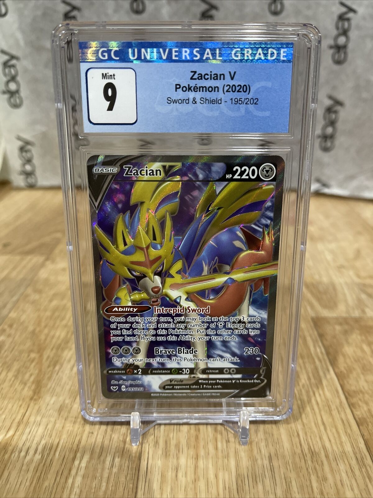 Silver Pokemon Zacian V