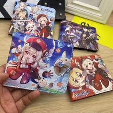 Wallet Portable Purse Genshin Impact Bag Pouch Notecase Fashion Billfold Gift