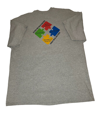Vtg Sprint Total Solutions Mens Gray T Shirt 2XL Hanes Beefy Telephone Cell 90s