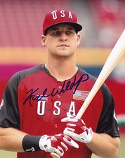 Kyle Waldrop autographed 8x10 Futures Game Cincinnati Reds Free Shipping  #S491