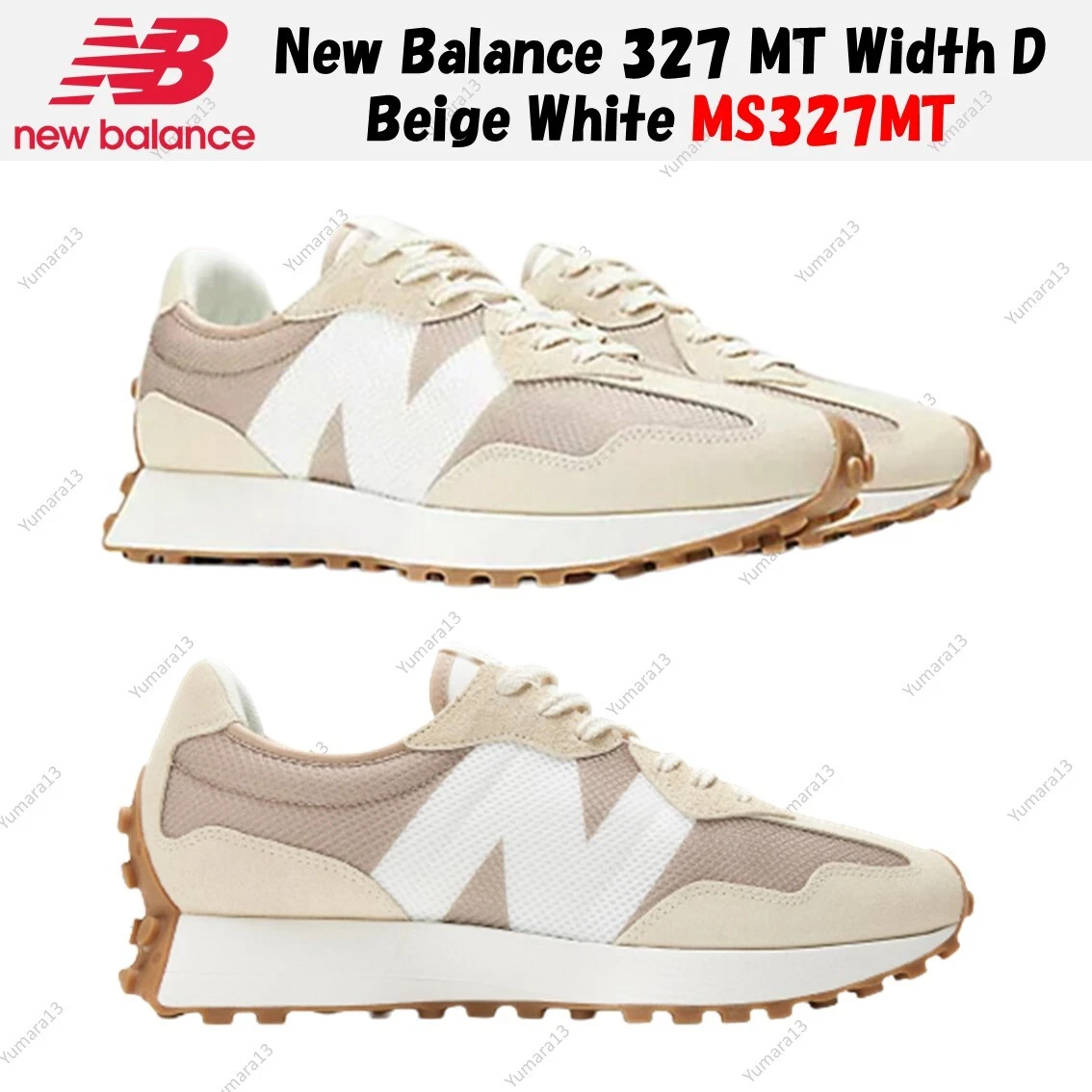 New Balance 327 MT Width D Beige White MS327MT Men