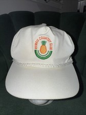 Hawaii Country Club Hat cap white strapback pineapple golf course