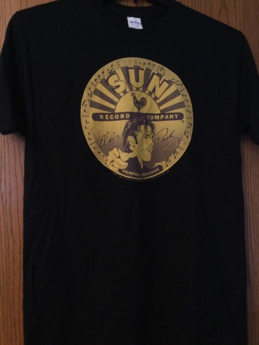 Elvis Presley- Sun Record Company - Black Shirt - M