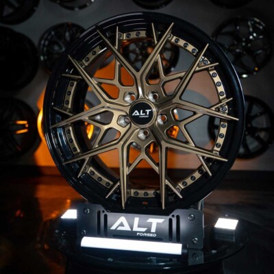 20'' 21'' ALT-Forged DL15 Gloss Black / Bronze Wheels for Corvette C8 Z06 / E-Ray