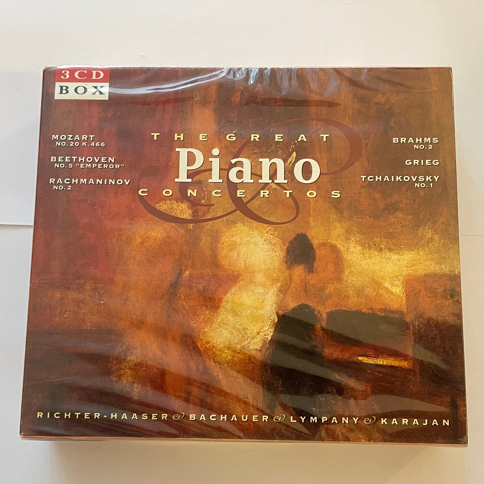 Various Artists - The Great Piano Concertos (3 x CD Set, 1997) NEW & SEALED
