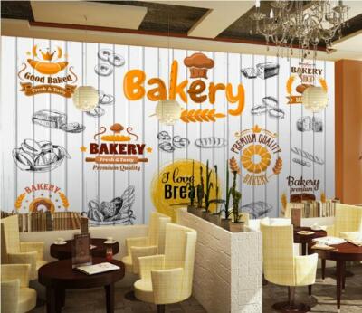 3D Scribble Bread ZHU9167 Wallpaper Wall Mural Removable Self-adhesive Zoe