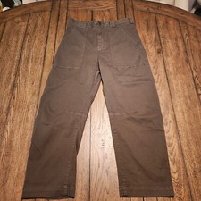 Banana Republic Brand New Tags Garment Dyed Cargo Green Hiking Pants Ladies 4 