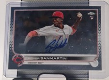 2022 Topps Chrome REIVER SANMARTIN RC Rookie Chrome Auto - CINCINNATI REDS